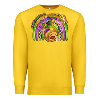 Lemon mardi gras rainbow Premium Sweatshirt - OliviaCreatesArt