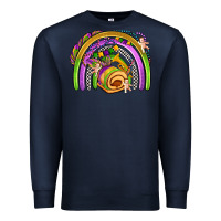 Navy mardi gras rainbow Premium Sweatshirt - OliviaCreatesArt