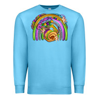 Ocean Blue mardi gras rainbow Premium Sweatshirt - OliviaCreatesArt