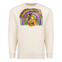 Sandshell mardi gras rainbow Premium Sweatshirt - OliviaCreatesArt