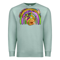 Seafoam mardi gras rainbow Premium Sweatshirt - OliviaCreatesArt
