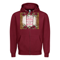 Burgundy para el mundo eres una madre para tu familia eres Zipper Hoodie - TumblerDesignByShophia