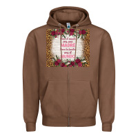 Chestnut para el mundo eres una madre para tu familia eres Zipper Hoodie - TumblerDesignByShophia