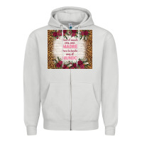 Dove Grey para el mundo eres una madre para tu familia eres Zipper Hoodie - TumblerDesignByShophia