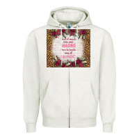 Oatmeal Heather para el mundo eres una madre para tu familia eres Zipper Hoodie - TumblerDesignByShophia