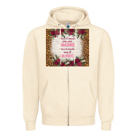 Sandshell para el mundo eres una madre para tu familia eres Zipper Hoodie - TumblerDesignByShophia
