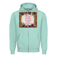 Seafoam para el mundo eres una madre para tu familia eres Zipper Hoodie - TumblerDesignByShophia