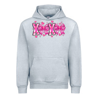 Heather Grey XOXO Valentines Urban Hoodie - CowhideDigitalArt