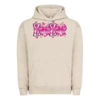 Pigment French Oak XOXO Valentines Urban Hoodie - CowhideDigitalArt