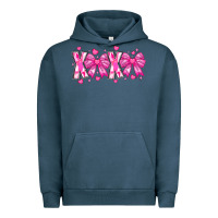 Pigment Midnight Navy XOXO Valentines Urban Hoodie - CowhideDigitalArt