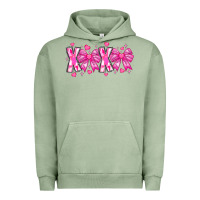Pigment Oil Green XOXO Valentines Urban Hoodie - CowhideDigitalArt