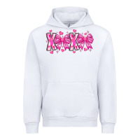 White XOXO Valentines Urban Hoodie - CowhideDigitalArt