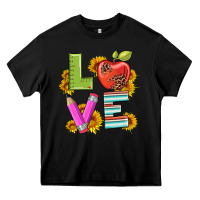Black love with pen and  serape leopard Heavy Core Tee - Artiststas