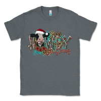 Charcoal Heather howdy christmas Classic Tee - CowhideDigitalArt