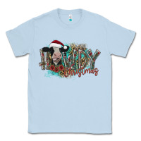 Dusty Blue howdy christmas Classic Tee - CowhideDigitalArt