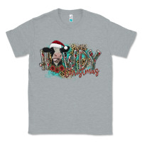 Heather Grey howdy christmas Classic Tee - CowhideDigitalArt