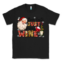 Black dear santa just bring wine Classic Tee - MaliasSmallBusiness