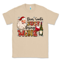 Mushroom dear santa just bring wine Classic Tee - MaliasSmallBusiness