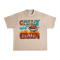 French Oak chillin and grilling Urban Heavy Tee - MaliasSmallBusiness