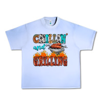 Grape Ice chillin and grilling Urban Heavy Tee - MaliasSmallBusiness