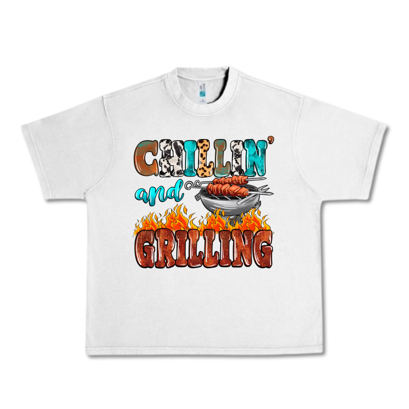 Chillin And Grilling Urban Heavy Tee by MaliasSmallBusiness | Teevron