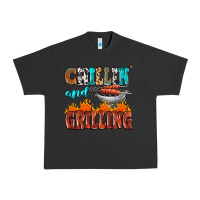 Pigment Black chillin and grilling Urban Heavy Tee - MaliasSmallBusiness