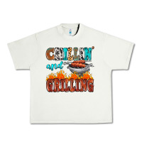 Pistachio chillin and grilling Urban Heavy Tee - MaliasSmallBusiness