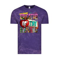 Cloud Purple educator of tiny humans Vintage Tee - NancyCooperArtShop