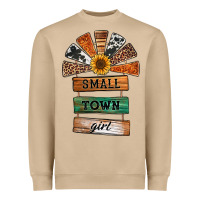 Mushroom small town girl western windmill wooden boards Heavyweight Sweatshirt - Jasminsmagicworld
