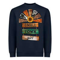 Navy small town girl western windmill wooden boards Heavyweight Sweatshirt - Jasminsmagicworld