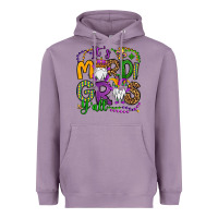 Lavender it's mardi gras y'all gnomes Heavyweight Hoodie - OliviaCreatesArt