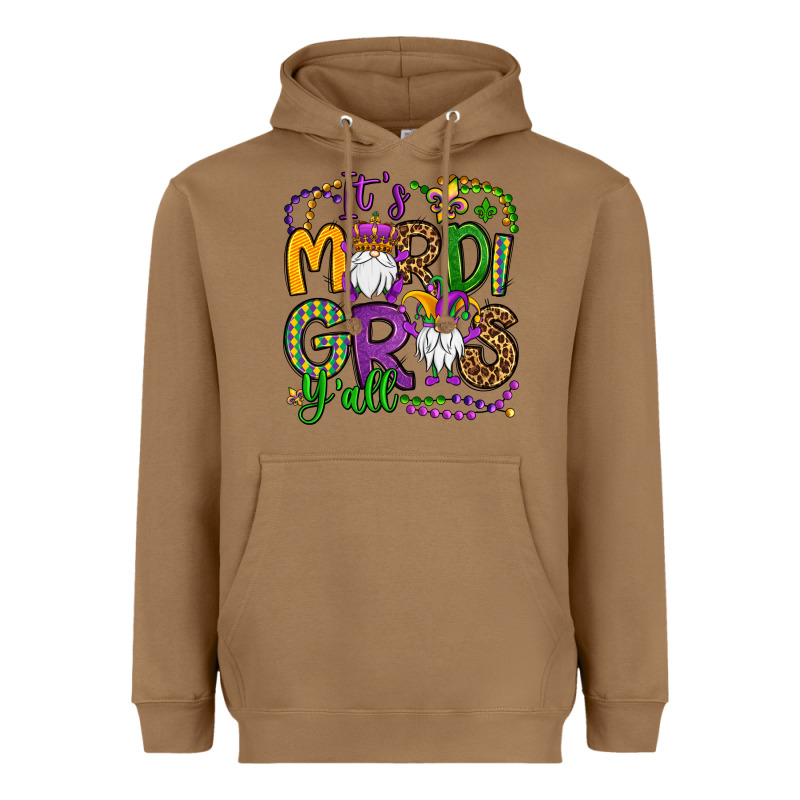 It's Mardi Gras Y'all Gnomes Heavyweight Hoodie by OliviaCreatesArt | Teevron