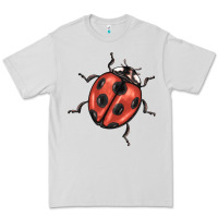 Dove Grey ladybug Premium Tee - BarkalooDesign