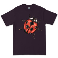 Plum ladybug Premium Tee - BarkalooDesign