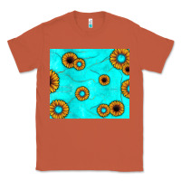 Copper turquoise gemstone sunflower Classic Tee - JahusDesignShop