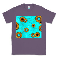 Lavender turquoise gemstone sunflower Classic Tee - JahusDesignShop