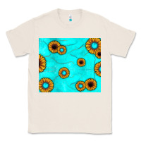 Natural turquoise gemstone sunflower Classic Tee - JahusDesignShop