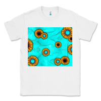 White turquoise gemstone sunflower Classic Tee - JahusDesignShop