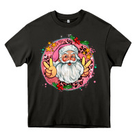 Asphalt merry christmas peace santa Heavy Core Tee - AdoDesignShop