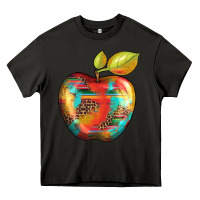 Asphalt leopard turquoise glitter serape Heavy Core Tee - Artiststas