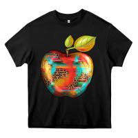 Black leopard turquoise glitter serape Heavy Core Tee - Artiststas