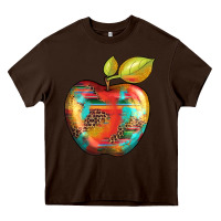 Chocolate Brown leopard turquoise glitter serape Heavy Core Tee - Artiststas