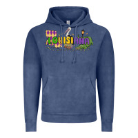 Vintage Denim louisiana mardi gras Vintage Hoodie - MaliasSmallBusiness