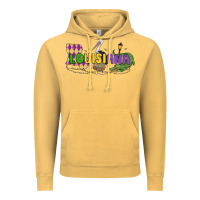 Vintage Mustard louisiana mardi gras Vintage Hoodie - MaliasSmallBusiness