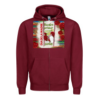 Burgundy nuestro primer dia de la madre juntos Zipper Hoodie - TumblerDesignByShophia