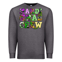Charcoal Heather mardi gras crew olivia Premium Sweatshirt - OliviaCreatesArt