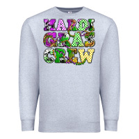 Heather Grey mardi gras crew olivia Premium Sweatshirt - OliviaCreatesArt
