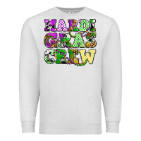 Oatmeal Heather mardi gras crew olivia Premium Sweatshirt - OliviaCreatesArt