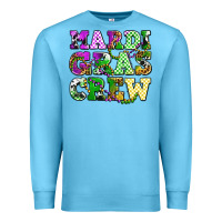Ocean Blue mardi gras crew olivia Premium Sweatshirt - OliviaCreatesArt