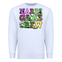 White mardi gras crew olivia Premium Sweatshirt - OliviaCreatesArt